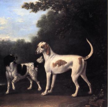 約翰 伍頓 Two of the Duchess of Marlborough's Dogs